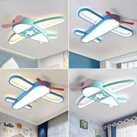 led ceiling chandelier boy girl cartoon creative aircraft lamp children ceiling lamp applicable to 90 260v lron acrylic material