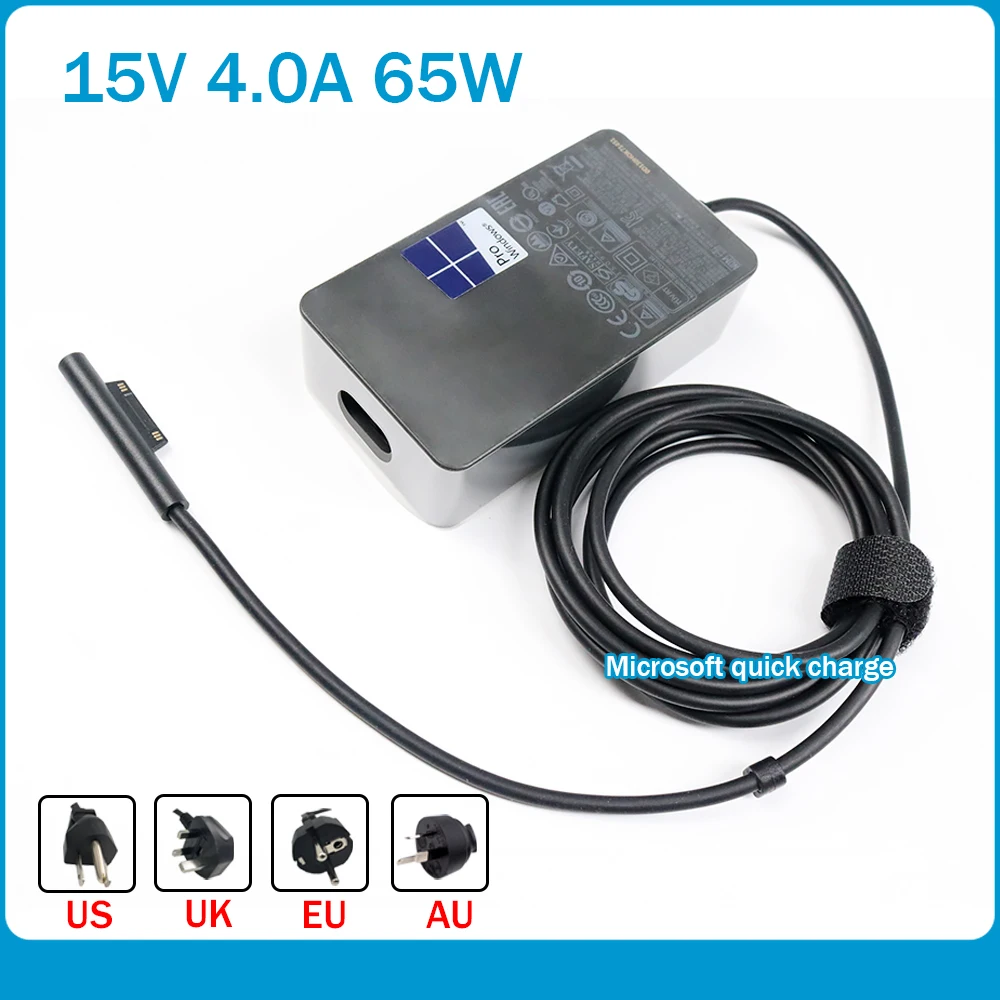 15V 4A 65W tablet pc charger 1706 for Microsoft Surface Pro 4 1724 Surface Book model 1705 laptop AC adapter with 5V usb port