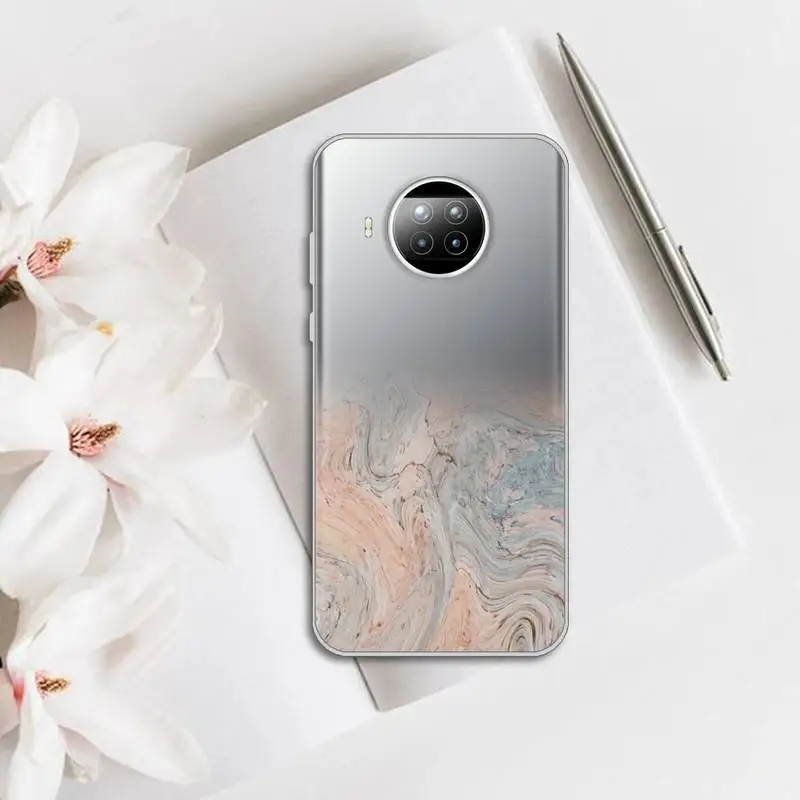 

Art Marble Gradient fashion Phone Case Transparent for Xiaomi Redmi note 10 t 8 9 pro lite 11