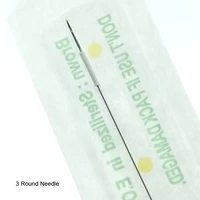 r3 100pcs disposable traditional needle sterilized professional tattoo needles 3rl for tattoo eyebrow machine pmu needles tattoo