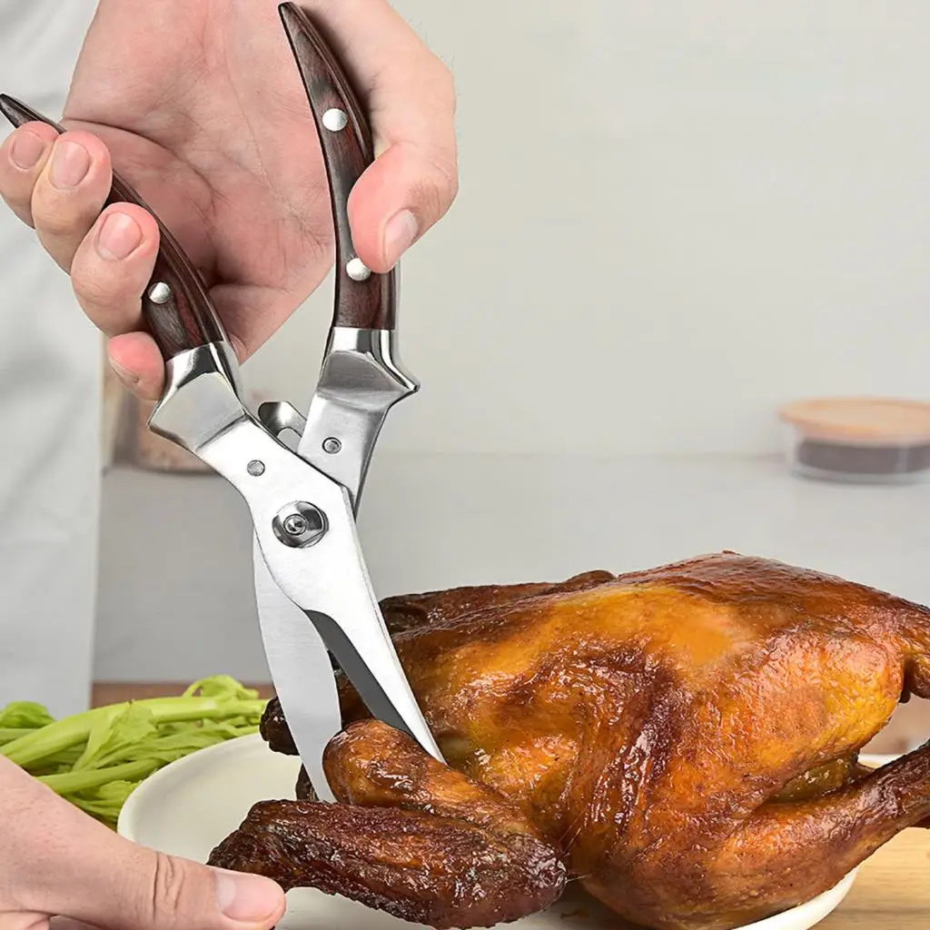 

Poultry Shears Stainless Steel Kitchen Scissors Multifunctional kitchen scissors Scissors for Meat Chicken Fish Seafood BBQ
