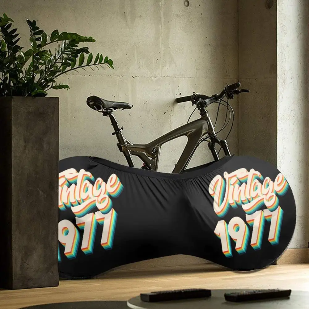 

Vintage 1977 - 42nd Birthday Retro outdoor Bike Unique MTB waterproof Bicycle dust cover Custom biking motocross father gift