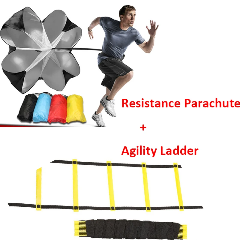 

Скоростной парашют сопротивления и лестница для тренировок по футболу и бегу 6 м 12 Rung