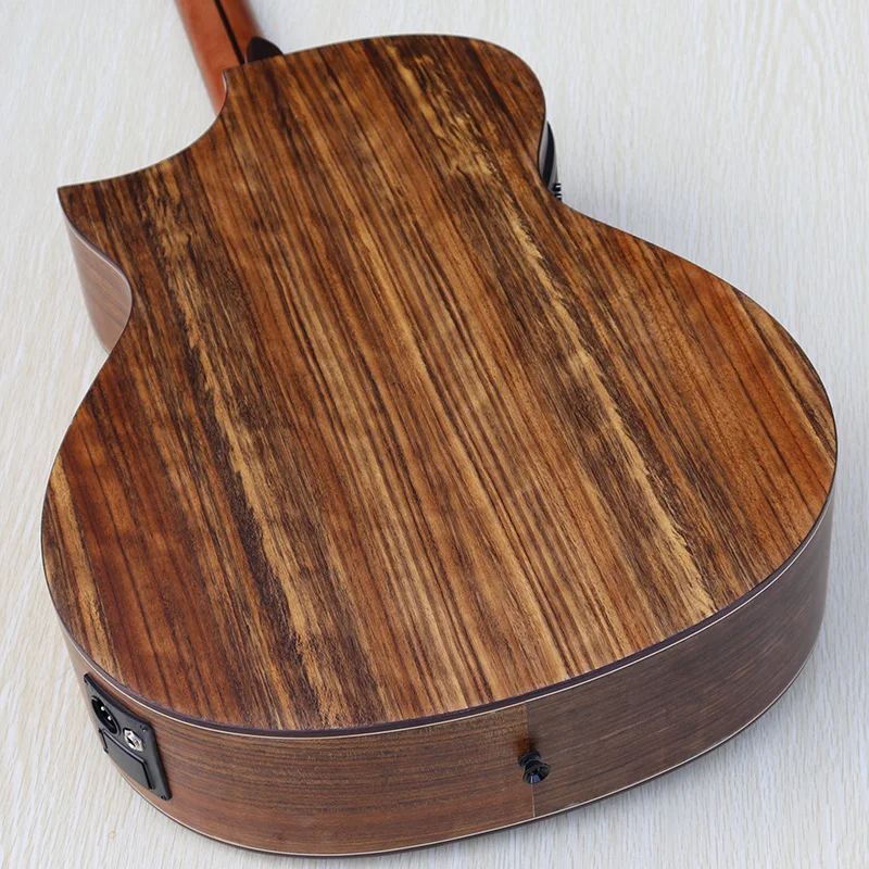 Ручная работа полная hickory деревянная высококачественная акустическая гитара с эквалайзером с тюнером/отличный звук гитары ra elétrica d