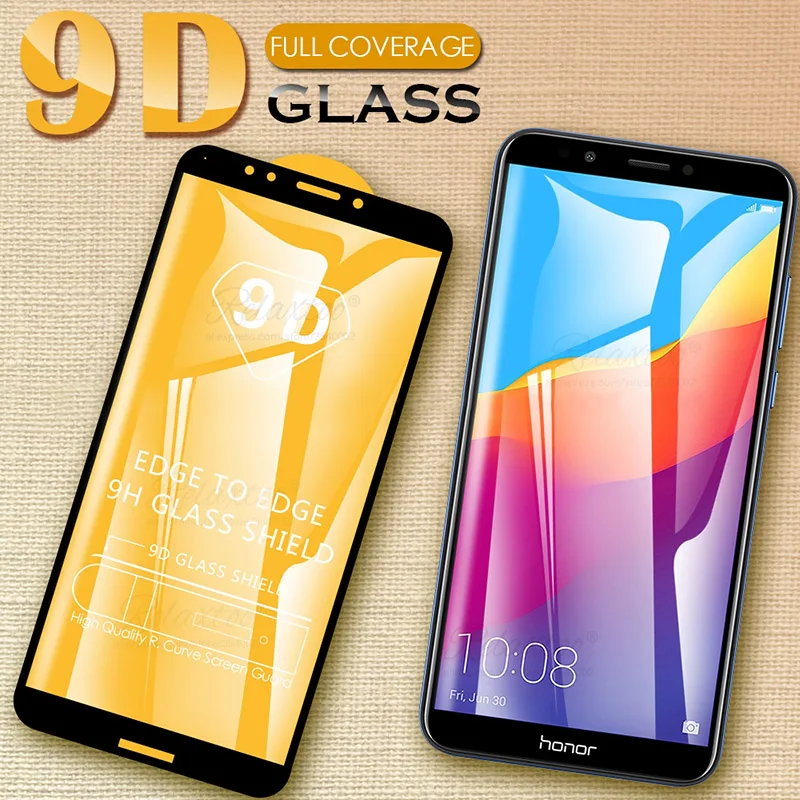 9D закаленное стекло для Huawei honor 7a 7c pro 7x полное покрытие защита экрана на honer hono 7 a c x