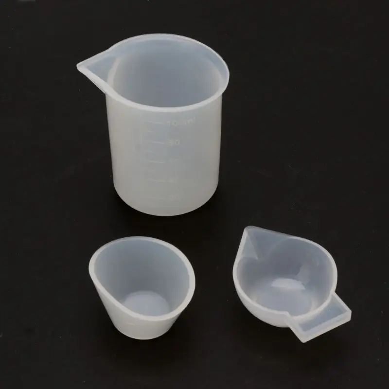 

12 шт. силиконовые смешивающие мерные чашки форма из уф смолы набор инструментов для самостоятельного литья ювелирных изделий