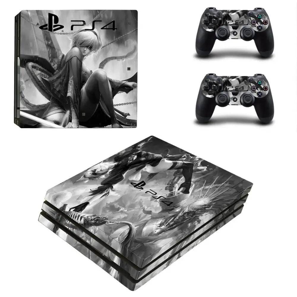 NieR Automata PS4 Pro Stickers Play station 4 Skin Sticker Decal For PlayStation Console &amp Controller Skins Vinyl |