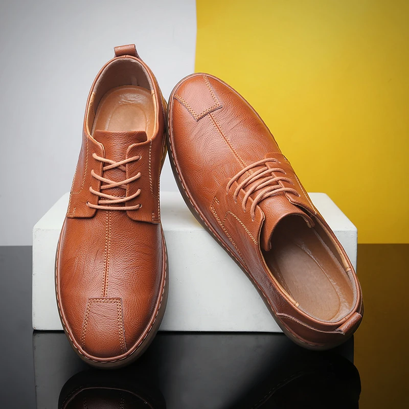 

Zapatos Casuales Para Hombre De Cuero Breathable Sneakers Men Casual Shoes Fashion Men's Wear Sports Leather Man