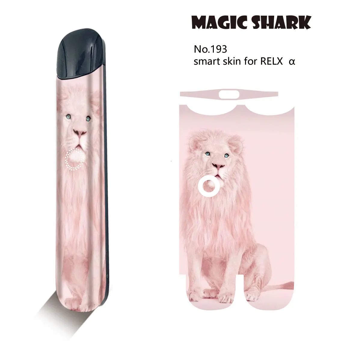 

Funny Lion Pineapple Pink Snake Giraffe E Cigarette Wrap Film Pod Case Sticker for Relx Alpha A