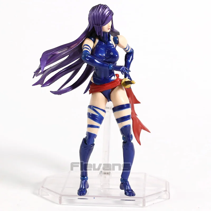 Экшн фигурка Psylocke из ПВХ Коллекционная модель игрушки серия револьтеч NO.010|Игровые фигурки и трансформеры| |