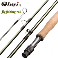 obei emerald fly fishing rod 8910ft light weight travel fly rod carbon fiber rod medium fast 4567action river fishing