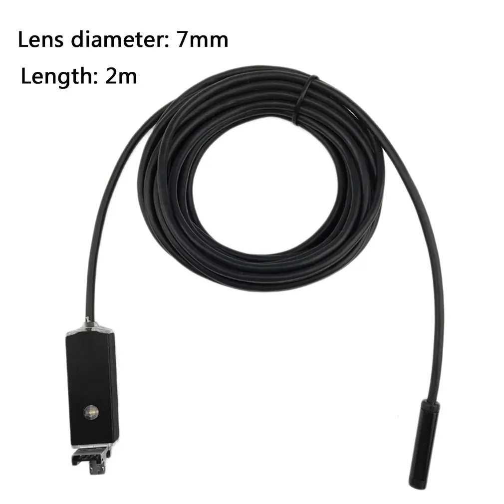 2 в 1 Съемка фото эндоскоп камера Светодиодная лампа Регулируемый USB IP67