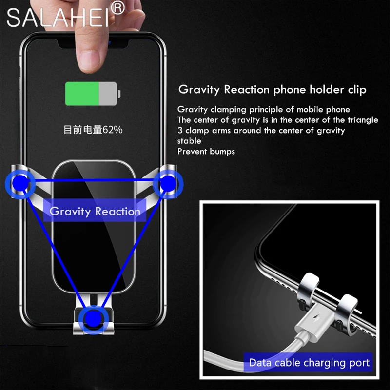 

GPS Car Mobile Phone Holder For BMW 7 Series 2016 2017 2018 2019 Style Telephone Bracket Support Accessories For IPhone Huawei