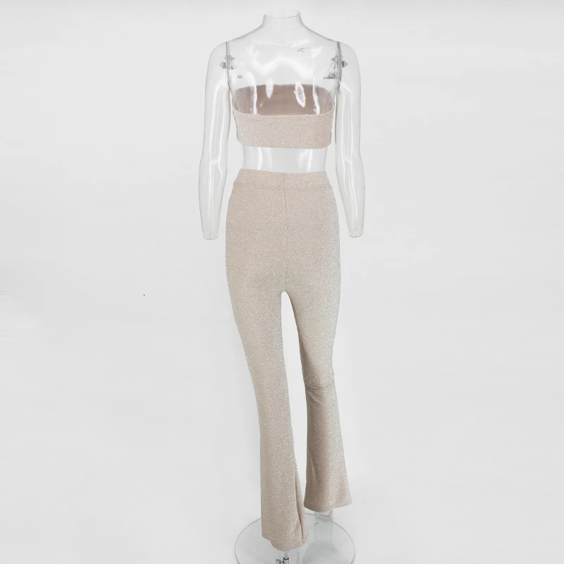 Fuedage 2019 сексуальный женский комбинезон для вечерние Клубная одежда блестящий