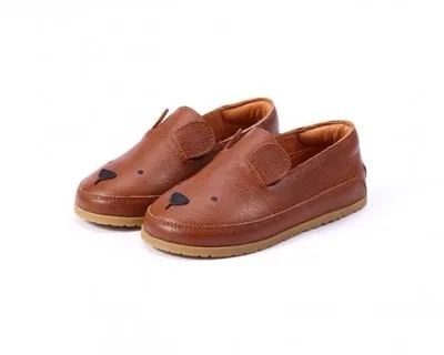Loafers Обувь из натуральной кожи обувь для детей, брендовая одежда для девочек, повседневная обувь для мальчиков; Лоферы слипоны ручной работы из дышащего мягкого материала для детей на плоской подошве кеды для малышей - Цвет: Loafers