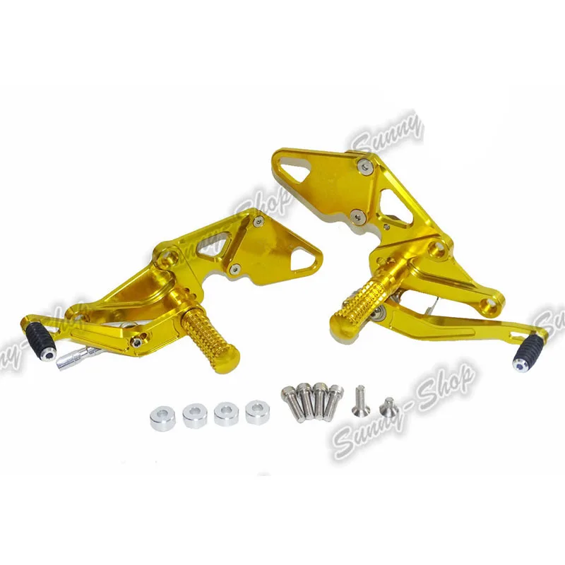 Waase для Yamaha MT 07 MT07 FZ FZ07 2013 2014 2015 2016 CNC Регулируемые задние комплекты Rider Rearset