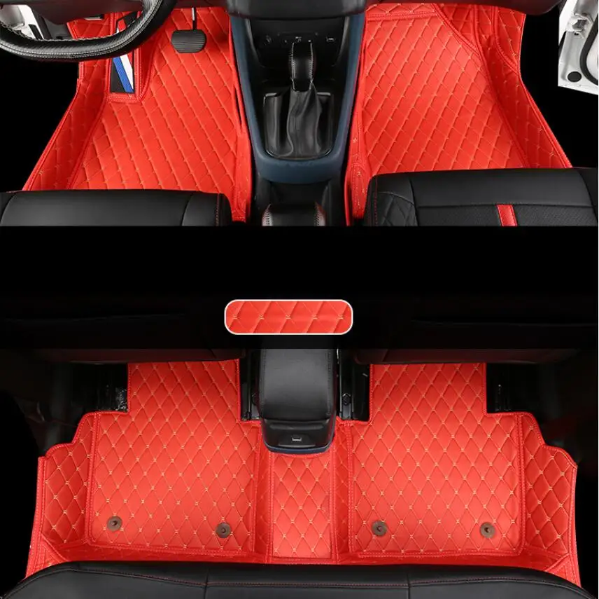 

for leather car interior floor mat for citroen c4 aircross 2012 2013 2014 2015 2016 2017 rug carpet accessories sticker