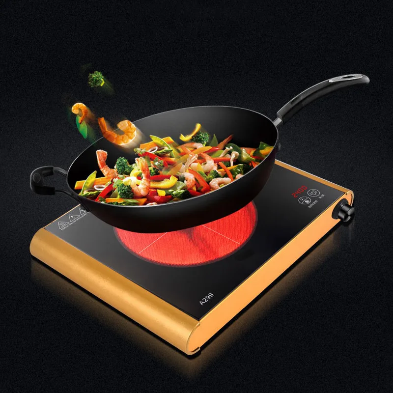 Household 2400W Radiant Cooker Stainless Steel Tea Light Wave Stove Electric TaoLu Hotpot Cooking Machine
