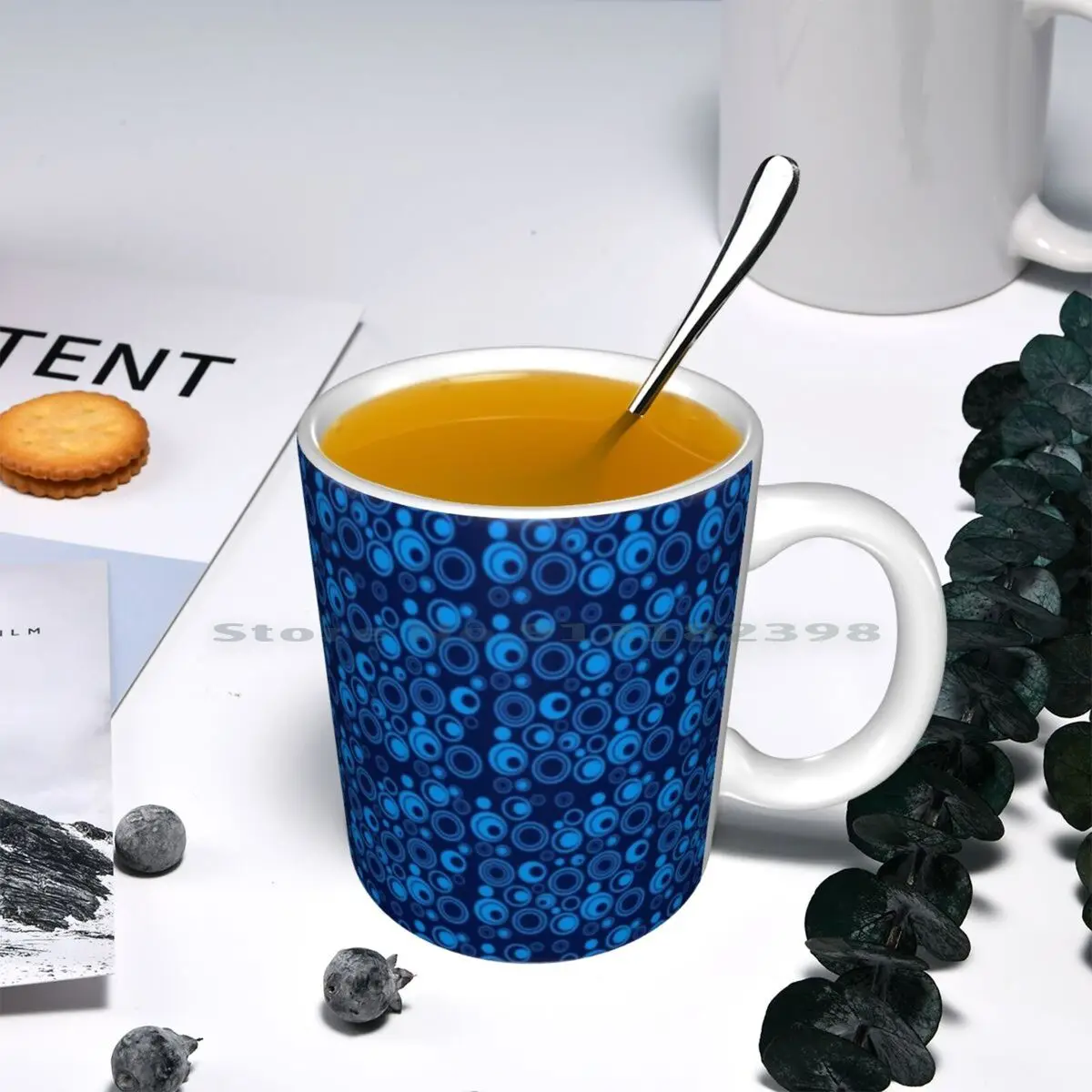 Latest Abstract Circle Pattern Design Ceramic Mugs Coffee Cups Milk Tea Mug Popular Trends Styles | Дом и сад