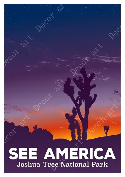 Постер для путешествий из Сан Франциско See America картины на холсте винтажные