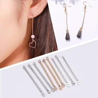 50100pcs 15 40mm double cylinder bar earrings connecting for diy earring jewelry making findings accessories supplies