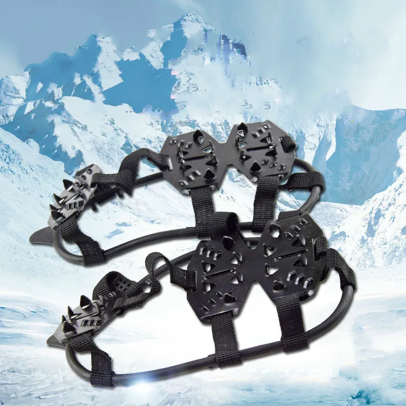 24 зуб Non slip ледяным скалам! Кошки шипы коготь Женский комплект Снежное