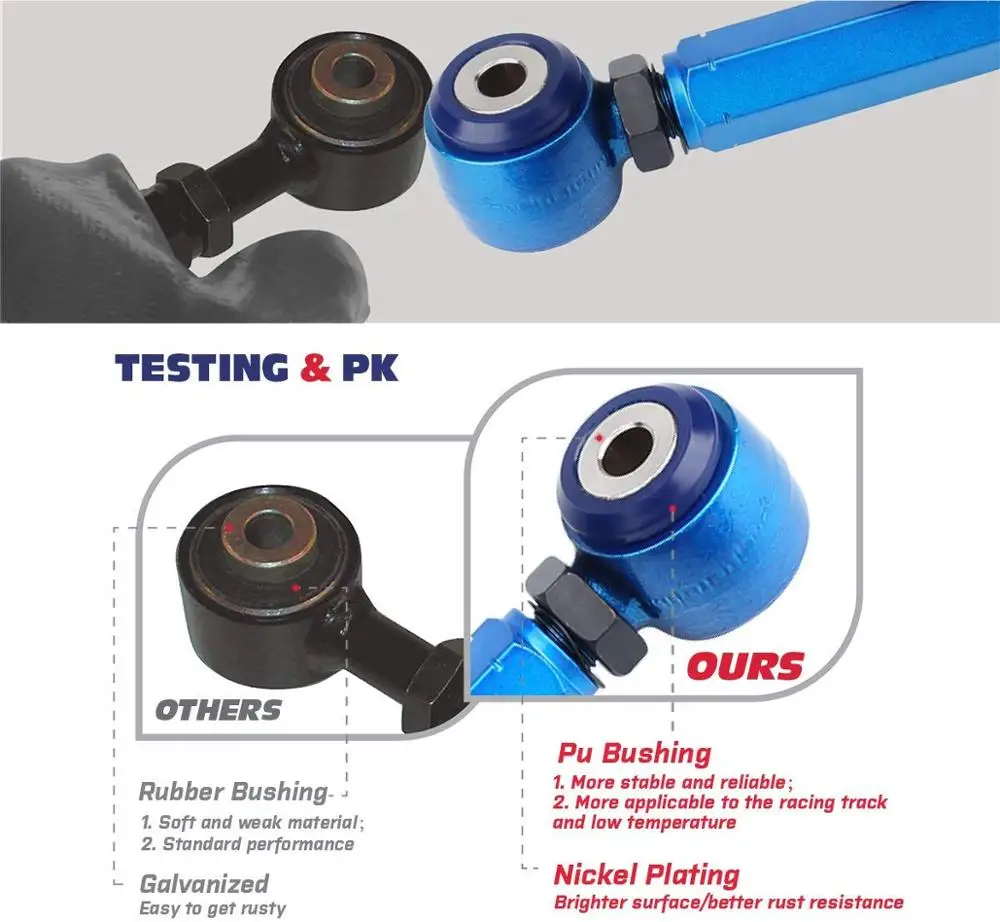 Kingsun комплект с регулируемой задней подвеской и креплением на палец для Honda CRV 02