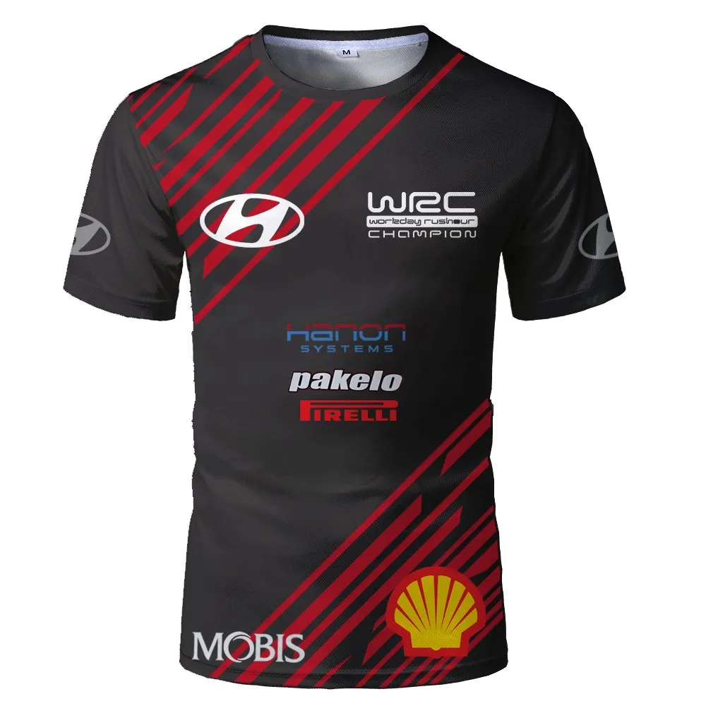 

T-Shirt Men's Car Logo Sweatshirt Fashion Summer Locomotive Short-Sleeved Toyota Casual High-Quality Comfortable Breathable New