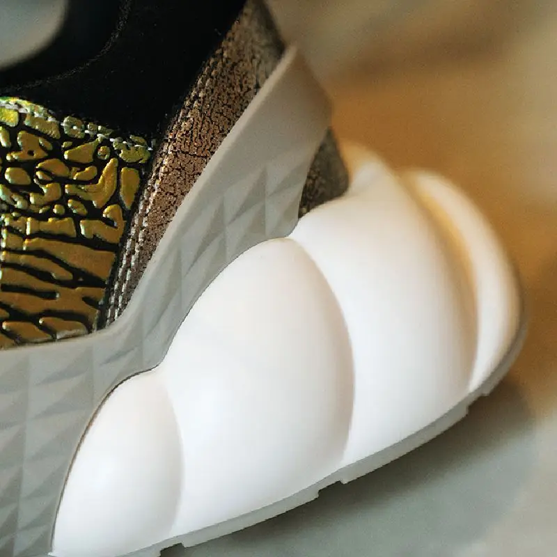 Taoffen/женские кроссовки из натуральной кожи на толстой подошве Лидер продаж