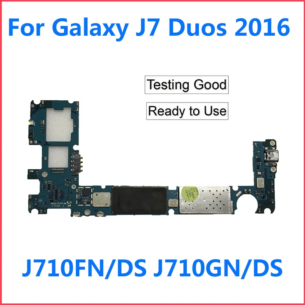 Оригинальная разблокированная основная материнская плата для Samsung Galaxy J7 2016 J710 Duos