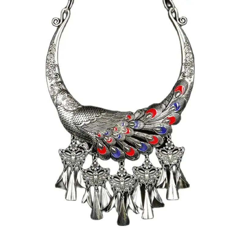 Модное ожерелье с национальным ветром для восстановления древних путей MiaoYin Miao