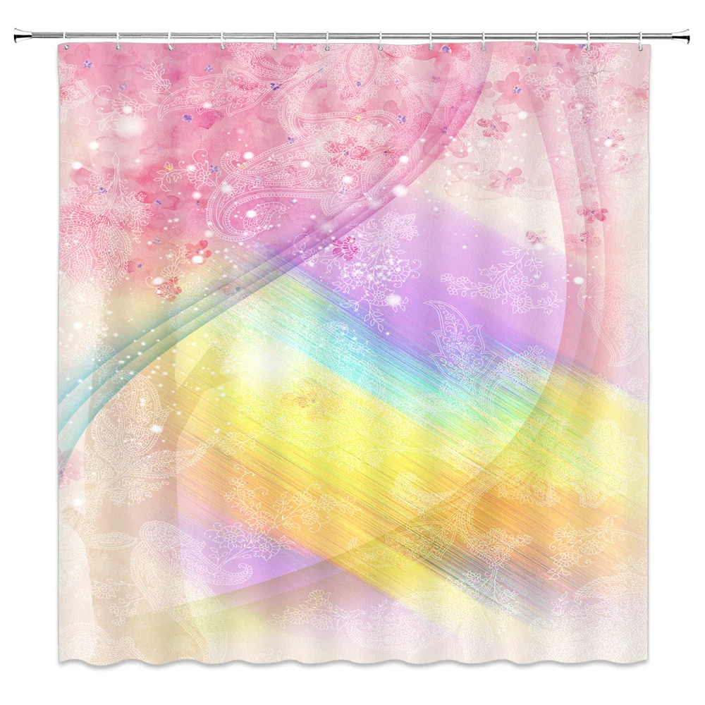 

3d Green Leaf Shower Curtains Flower Plant Vine Scenery Bathroom Decor Home Bath Color Cloth Hanging Curtain Set Dropshipping