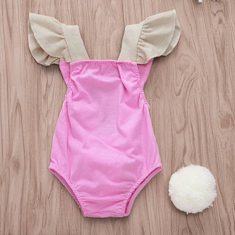 Kawaii Rabbit/боди для новорожденных с рукавами крылышками ангела Детские ползунки