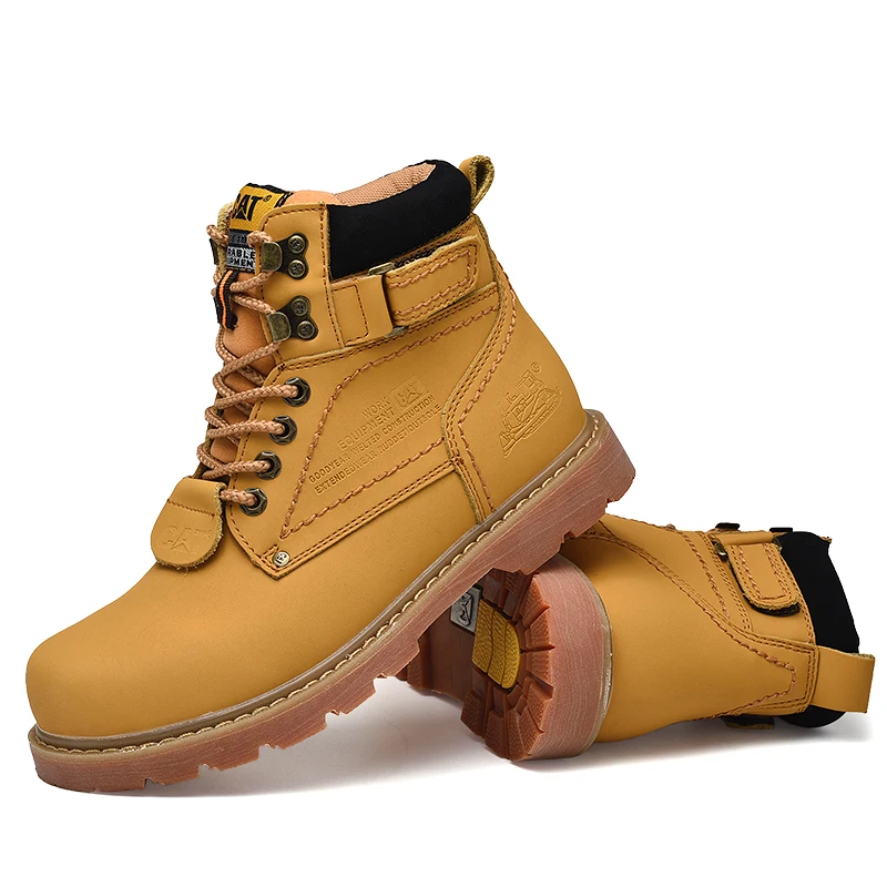 

CAT 2021 new high-quality leather tooling shoes couple outdoor hiking shoes ski shoes warm non-slip sports shoes 34-47 size