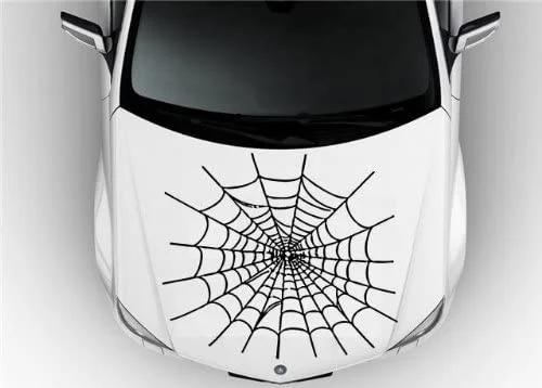 

Hood Auto Car Vinyl Decal Stickers Spider Web 6676
