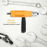 electric rivet nut gun riveting tool set insert nuts riveter drill adapter kit no skidding and quick back nail feature
