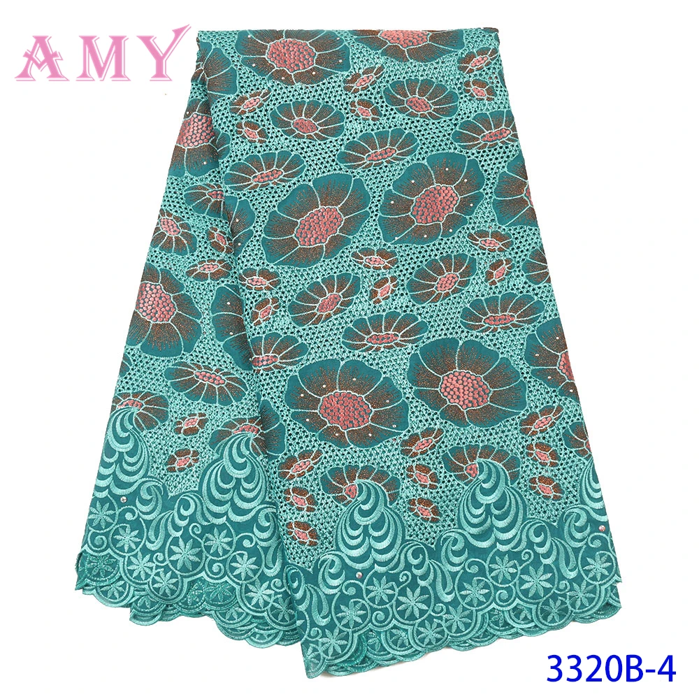 

High Quality Swiss Voile Laces In Switzerland Cotton African Dry Cotton Lace Fabric Nigerian Man Voile Lace AMY3320B
