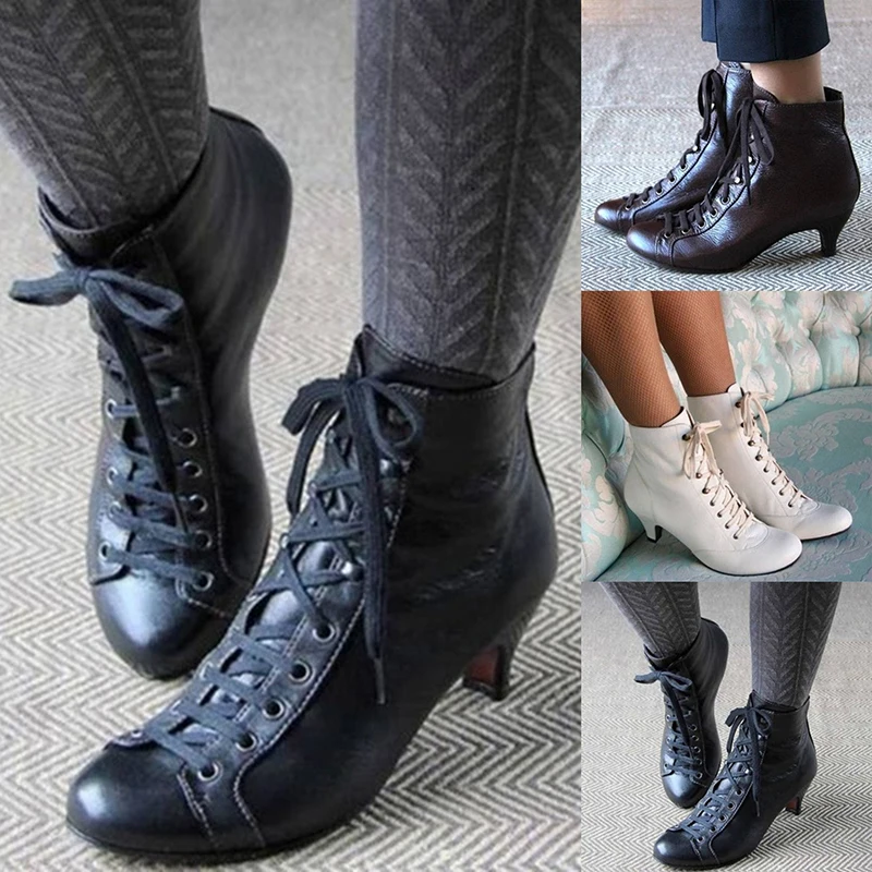 

2021 New Ankle Boots Cowboy Boots for Women Shoes Winter Black White Boots Zapatos De Mujer Booties Botas Mujer Invierno 34-43