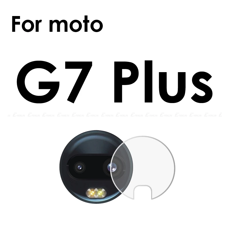 For Moto G7 Plus Задняя крышка объектива камеры из закаленного стекла для Motorola Moto G7 G6 G5S G5 G4 Plus power Z2 Z Force Play Защитная пленка для экрана - Цвет: For Moto G7 Plus