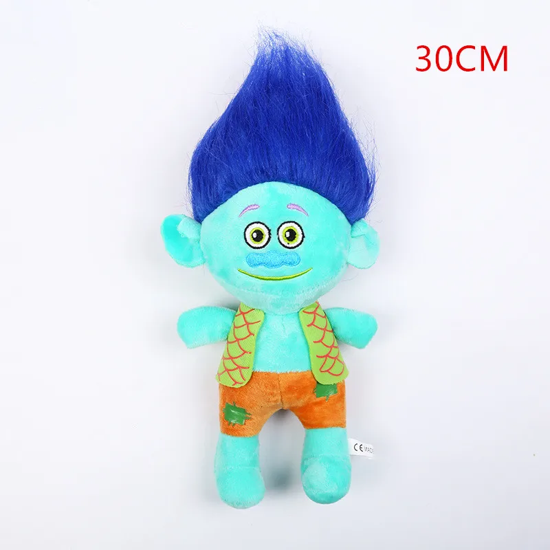 30cm blue 20-30 см стиль Маковый филиал тролли игрушка кукла мечта фильм Menina Мягкая игрушка плюшевые тролли кукла детские игрушки подарок - Цвет: 30cm blue
