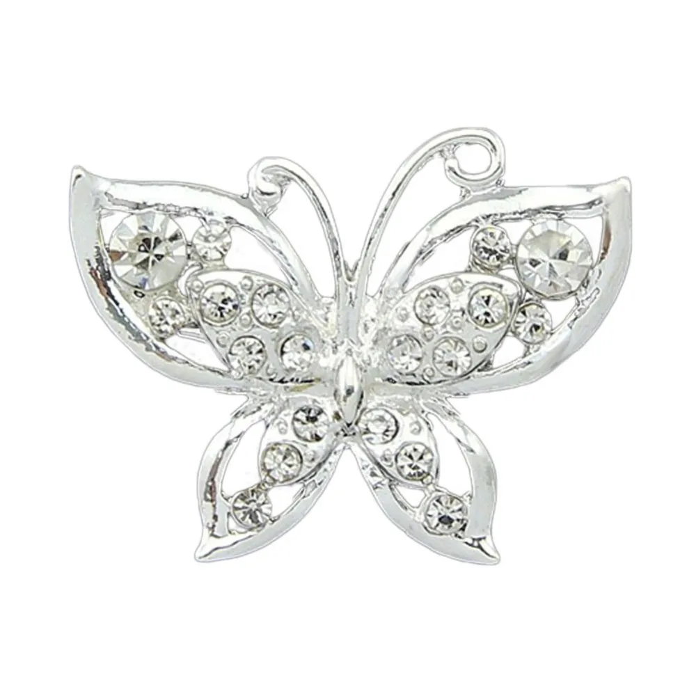 

Plated Collar Pin Crystal Butterfly Brooch Charming Accessories Drop Shipping