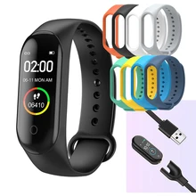 M4 wristband Touch Screen Smart Watch Sports Pedometer Fitness Tracker Smartwatch Women Blood Pressure Pedometer Smart Band 2020