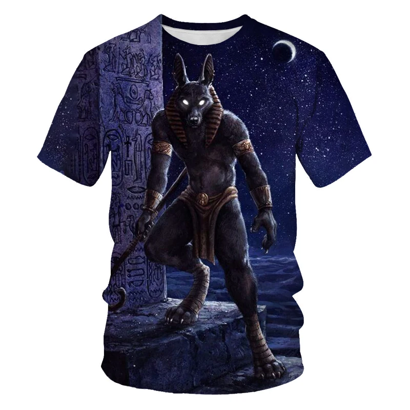 

Streetwear 3D printing game Desert Grim Reaper O-neck short-sleeved T-shirt for men and women personality oversized T-shirt