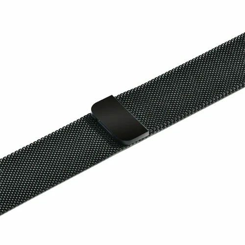 black Ремешок для часов, Миланская петля, ремешок для apple watch, ремешок 42 мм, 38 мм, версия apple watch 4 5 44 мм 40 мм, для iwatch, версия 3, 2, 1 нержавеющая сталь магнитный браслет для часов - Цвет ремешка: black