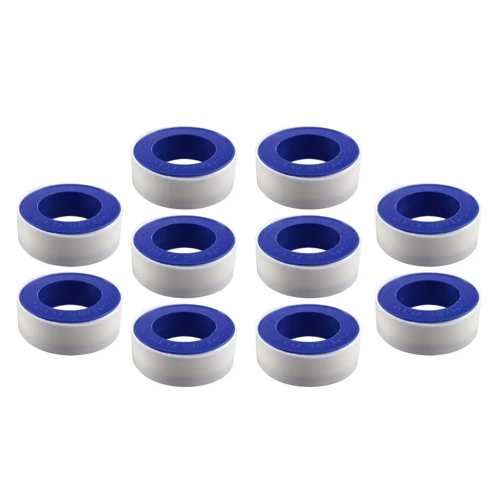 

10 Pcs Roll Joint Plumbing Fitting Thread Seal Tape Tape Leak-proof Waterproof For Pipe Plumbers PTFE Thread Sealing Tapes