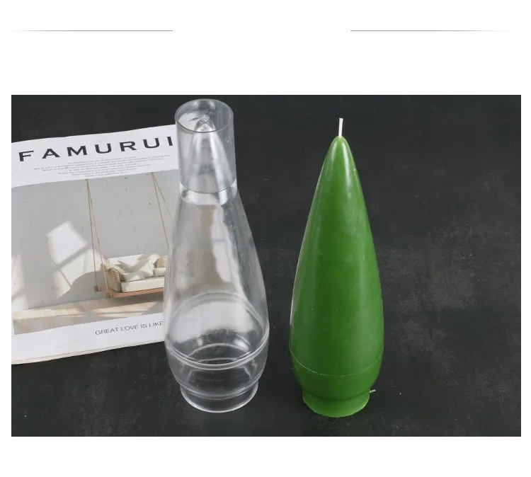 

Large Bullet Candle Mold Acrylic DIY Aromatherapy Home Decor Candle Molds for Candle Making Supplies Moldes Para Hacer Velas