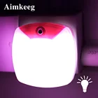 Новый светодиодный ночник с датчиком освещения, 0,2 Вт, энергосберегающий светильник для лестницы, кухни, детской спальни