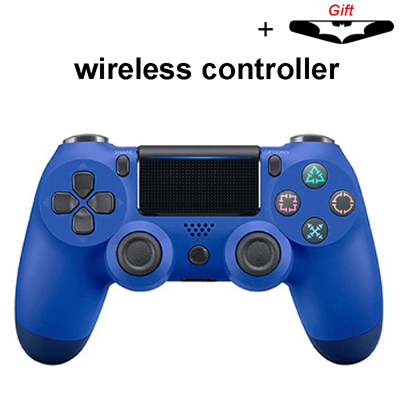 wirelessBlue Bluetooth беспроводной/проводной джойстик для PS4 контроллер подходит для mando ps4 консоль для Playstation Dualshock 4 геймпад для PS3 - Цвет: wirelessBlue