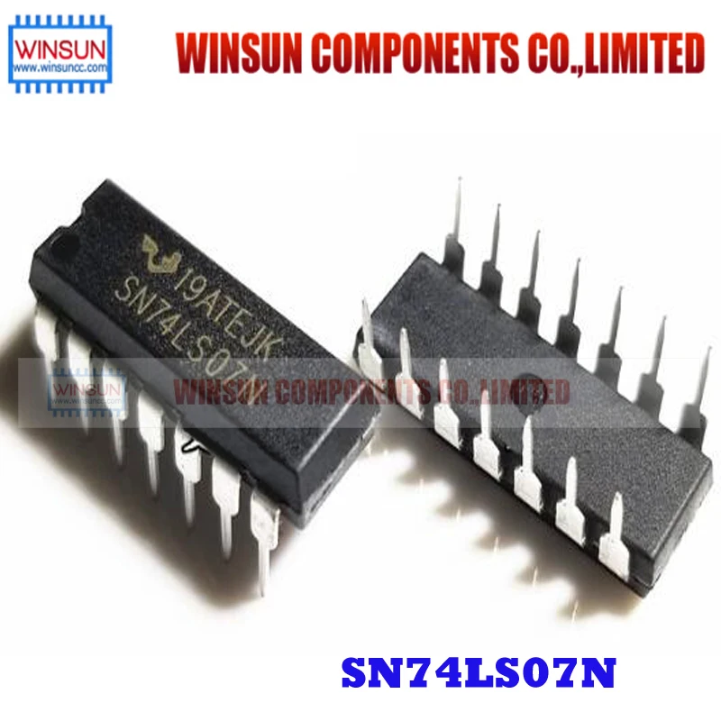 10 шт./лот SN74LS07N DIP14 HD74LS07P Фирменная Новинка|Соединители| |