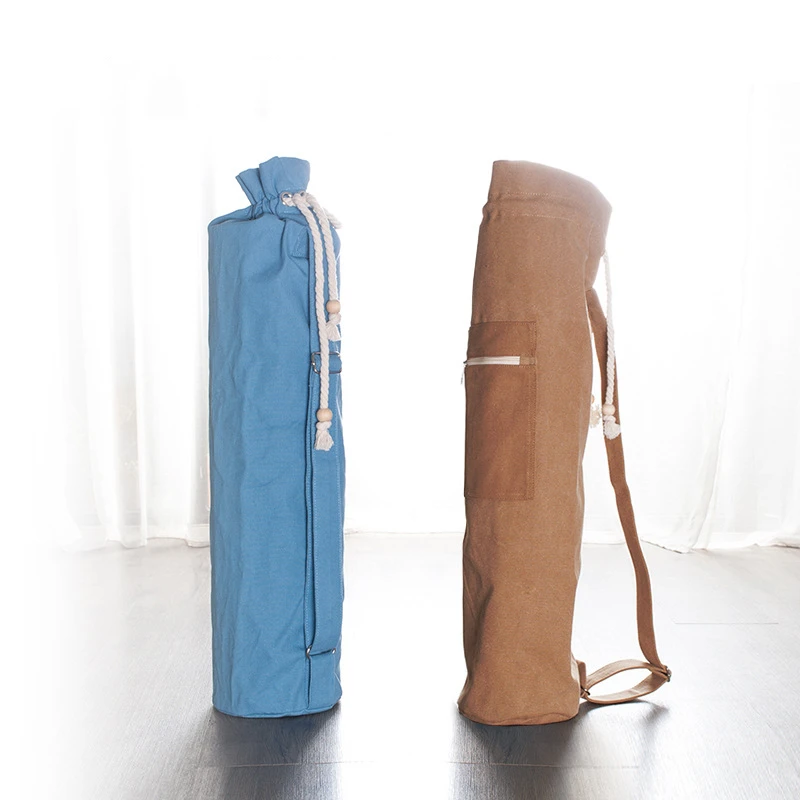 Холщовый Коврик для йоги Портативная сумка рюкзак пилатеса коврик с плечевым